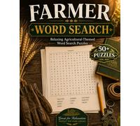 Farm Word Search Puzzle Book: Word Search Puzzles with Easy to Read Large Print about Farming, Tractors, Animals and More | 8x10, 110 Pages | 50+ ... Gift for Relaxation, Holidays and Vacations