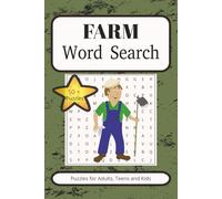 Farm Word Search Puzzle Book: Word Searched with Easy to read Print about, Farms, Farm Animals, Farm Equipment and More | 6 x 9 inches, 110 pages | ... for Vacations, Holidays and Free Times...