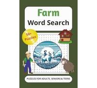Farm Word Search Puzzle Book: Word Searches with Easy to Read Print about Farm, Animals, Domestic and more | 6x9 inches, 110 pages | 50+ Puzzles, Gift for Vacations, Holiday and Free Times
