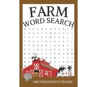 Farm Word Search Puzzle Book: Word Searches With Easy to read print about Farm, Barn, Tractor, crops and more | 6x9 inches, 110 pages | 50+ Puzzles … Gift for Vacations,Holidays and Free times