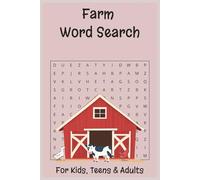 Farm Word Search Puzzle Book: Word Searches with Easy to Read Print about Farming, Farm Animals and More | 6x9 Inches, 110 Pages | 50+ Puzzles...Gift for Vacations, Holidays and Free Time