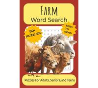 Farm Word Search Puzzle Book: Word Searches With Easy to Read Print About Farms, Animals, Country Life, and More | 6x9 Inches, 110 Pages | 50+ Puzzles ... Gift for Vacations, Holidays and Free Time