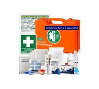 FARMA3 Cassetta pronto soccorso COMPLETA DI CARTELLO PRIMO SOCCORSO conforme DM