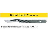 Farmacare BISTURI STERILE MONOUSO CON LAMA NUMERO 21 PER MEDICAZIONE E PICCOLA CHIRURGIA 10 PEZZI