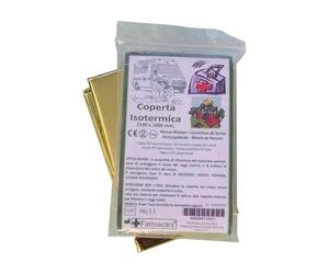 Farmacare Coperta Isotermica Oro/Argento Misura 160 x 210 cm, 1 Pezzo