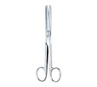 Farmacare FORBICE RETTA PUNTE SMUSSE IN ACCIAIO PER CHIRURGIA 11,5CM MONOUSO