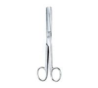 Farmacare FORBICE RETTA PUNTE SMUSSE IN ACCIAIO PER CHIRURGIA 14 CM MONOUSO