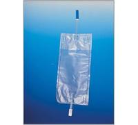 Farmacare SACCA PER URINA DA GAMBA IN PVC CON TUBO DI SCARICO LUNGHEZZA 35CM PER COLLEGAMENTO AL POLPACCIO CAPACITA' 750ML COMPLETO DI VALVOLA ANTIREFLUSSO CONFEZIONE DA 30 PEZZI