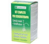Farmacare Set Completo per Ossigenoterapia Cannula Nasale + Gorgogliat