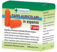 farmacare Tappi auricolari espanso 5 paia