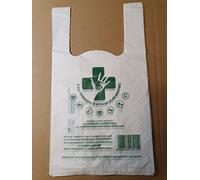 farmacia parafarmacia 1050 buste sacchetti shopper BIODEGRADABILI formato 27+15x50