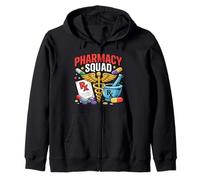 Farmacia Squad Farmacista Tech CPhT PTCE RPh PharmD Felpa con Cappuccio