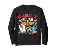 Farmacia Squad Farmacista Tech CPhT PTCE RPh PharmD Maglia a Manica