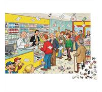 Farmacista dietro il bancone Puzzle in Legno Impermeabile Puzzles Da 1000 Pezzi Per Adulti Divertenti Giochi Educativi