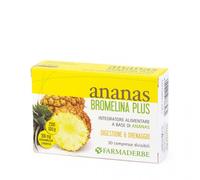 Farmaderbe 67977 Ananas Bromelina Plus, Integratore Alimentare, 30 compresse