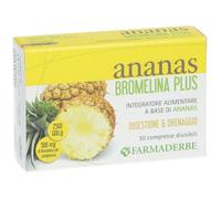 Farmaderbe Ananas Bromelina Plus Integratore per Drenaggio 30 Compresse