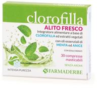 Farmaderbe Clorofilla Integratore Alimentare, 30 Compresse Masticabili