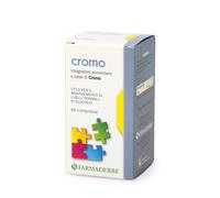 Farmaderbe Cromo - Integratore alimentare per il colesterolo e il glucosio, 60 compresse