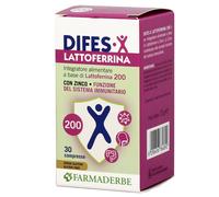 Farmaderbe Difes-X Lattoferrina integratore di lattoferrina per il sistema immunitario 30 compresse
