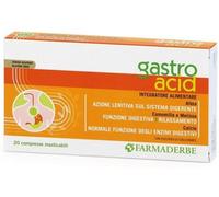 Farmaderbe Gastro Acid 20 Compresse Masticabili Calcio Magnesio Senza Glutine