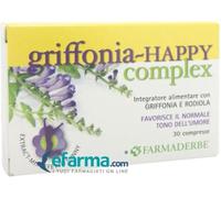 Farmaderbe Griffonia Happy Complex Integratore Benessere Mentale 30 Compresse