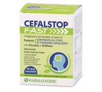Farmaderbe Integratore Cefal Stop Fast per il benessere, 30 stick