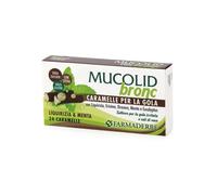 Farmaderbe Mucolid Bronc - Caramelle Per La Gola Liquirizia E Menta 24 Pastiglie