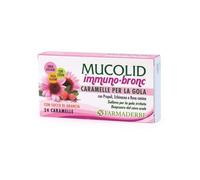 Farmaderbe MUCOLID BRONC IMMUNO 24 CARAMELLE GUSTO ARANCIA