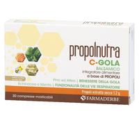 Farmaderbe PROPOLNUTRA C GOLA BALSAMICO 30 COMPRESSE MASTICABILI