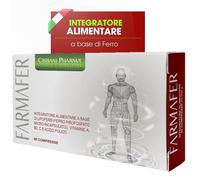 FarmaFER integratore Ferro con Vitamine A, B2, C e Acido Folico - 60 compresse