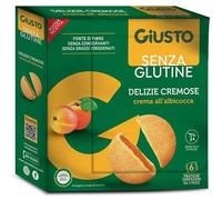 Farmafood Giusto Senza Glutine Delizie Cremose Albicocca 6 Confezioni Da 30 G