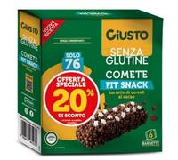 FARMAFOOD Srl GIUSTO SENZA GLUTINE COMETE SNACK 6X120 G TAGLIO PREZZO -20%