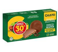 FARMAFOOD Srl GIUSTO SENZA GLUTINE DISCO WAFER CIOCCOLATO AL LATTE CON CREMA ALLA NOCCIOLA 3 X 24 G PROMO -30%