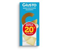 FARMAFOOD Srl GIUSTO SENZA ZUCCHERI AGGIUNTI TAVOLETTA DI CIOCCOLATO BIANCO 85 G