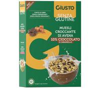 FARMAFOOD Srl Muesli Croccante Avena e Cioccolato Giusto S/G, 275g