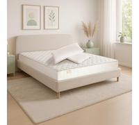 Farmarelax, Kit materasso matrimoniale,160x190, h20 cm,più due cuscino memory in regalo, 2 guanciali in omaggio, antibatterico, imbottitura in fibra ipoallergenica, 100% Made in Italy