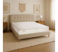 Farmarelax - Materasso Memory Matrimoniale 160x200, Alto 20 cm, Alleviamento punti di pressione, Ortopedico, Antiacaro, Anallergico e Antibatterico, 100% Made in Italy