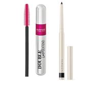 Farmasi Double Lash Extend Mascara e Matita Occhi Lunga Durata, Nero, Set Trucco Occhi Professionale