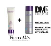FARMAVITA AMETHYSTE KIT PURIFY PEELING SCRUB 150ml + SHAMPOO 250 SET ANTIFORFORA