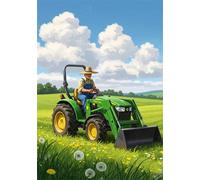 Farmer 500 Piece Jigsaw Puzzles for Adults, Colourful, Challenging & Brainteasing Adult puzzles 500 Pieces Tractor, Fun jigsaws for The Whole Family 20x15 inch