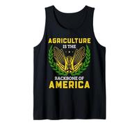 Farmer Agriculture America Backbone Mais Rural Pride Messaggio Canotta