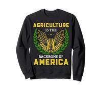 Farmer Agriculture America Backbone Mais Rural Pride Messaggio Felpa