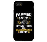 Farmer Caution, divertente attrezzo volante da uomo per papà Custodia per iPhone SE (2020) / 7/8