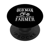 Farmer Funny - Mai sottovalutare un vecchio contadino PopSockets PopGrip Adesivo