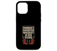 Farmers Daughter Country Roots Rural Pride Farm Life Rustico Custodia per iPhone 12/12 Pro