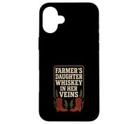 Farmers Daughter Country Roots Rural Pride Farm Life Rustico Custodia per iPhone 16 Plus
