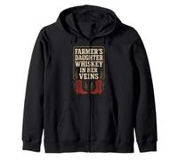 Farmers Daughter Country Roots Rural Pride Farm Life Rustico Felpa con Cappuccio