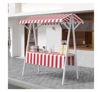 Farmers Market Espositore con baldacchino, portatile, in ferro, leggero da 1,8 m, con ruote, ideale per eventi e affari