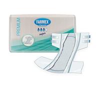 Farmex - Pannoloni per anziani e adulti- Pannolone a Mutandina Premium Assorbenza SUPER - Super Assorbente, Latex-Free, Traspirante e Anallergico - Delicato sulla Pelle - Taglia M, 30 Pezzi