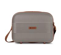 Farmhood Eco Edition - Custodia rigida sostenibile per cosmetici, 34 x 15 x 25,5 cm, in polipropilene leggero, cappuccino, Beautycase (34 cm), Trolley rigido con ruote girevoli